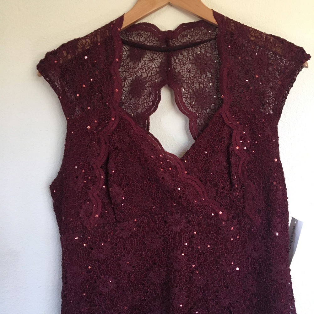 NWT Roz & Ali Lacy Dress, 14P
